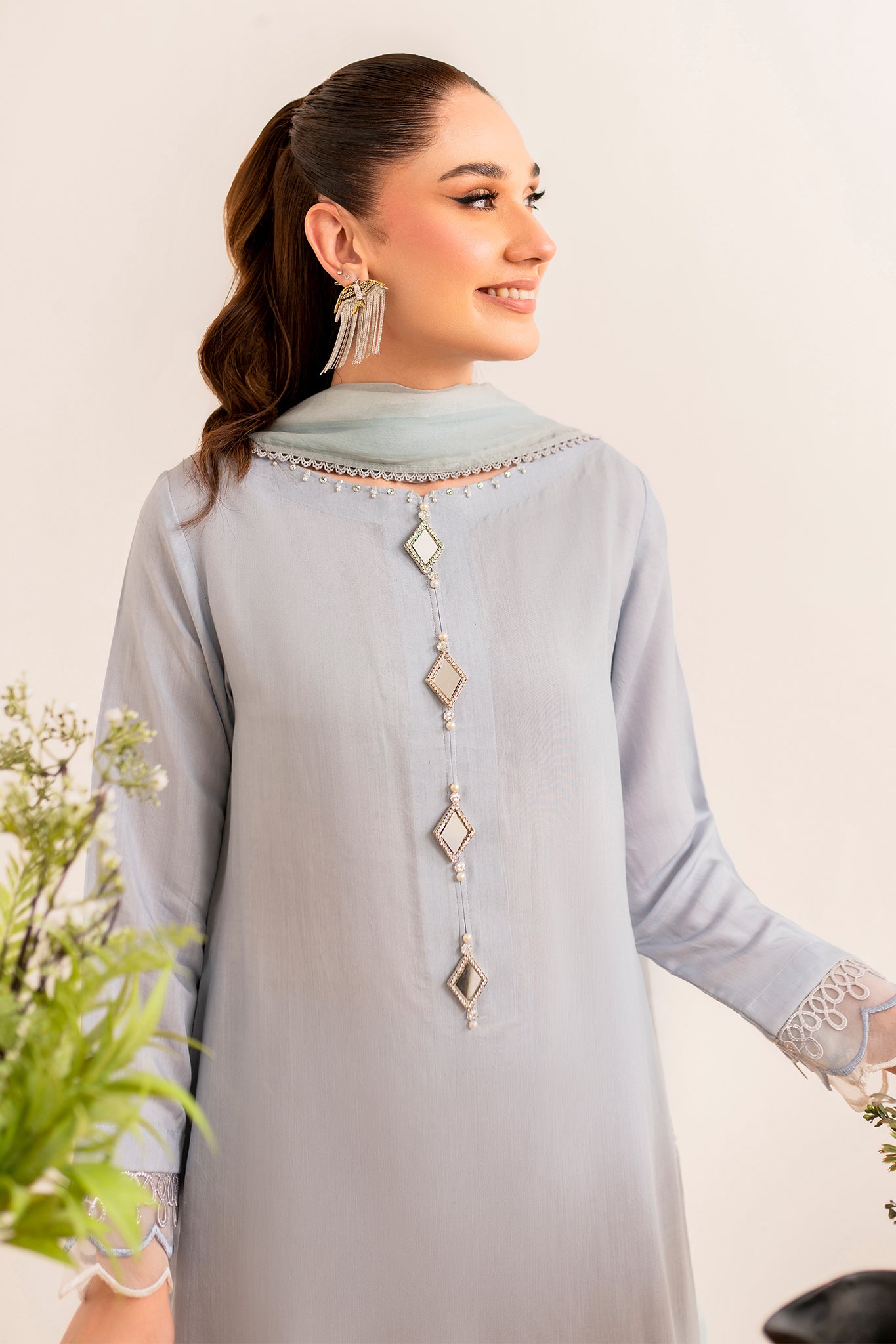 NOOR - 3 piece pure soft viscose silk suit