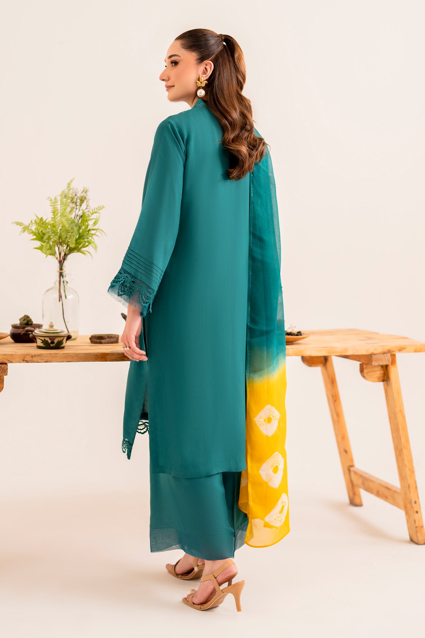 NISA - 3 piece pure soft viscose silk suit