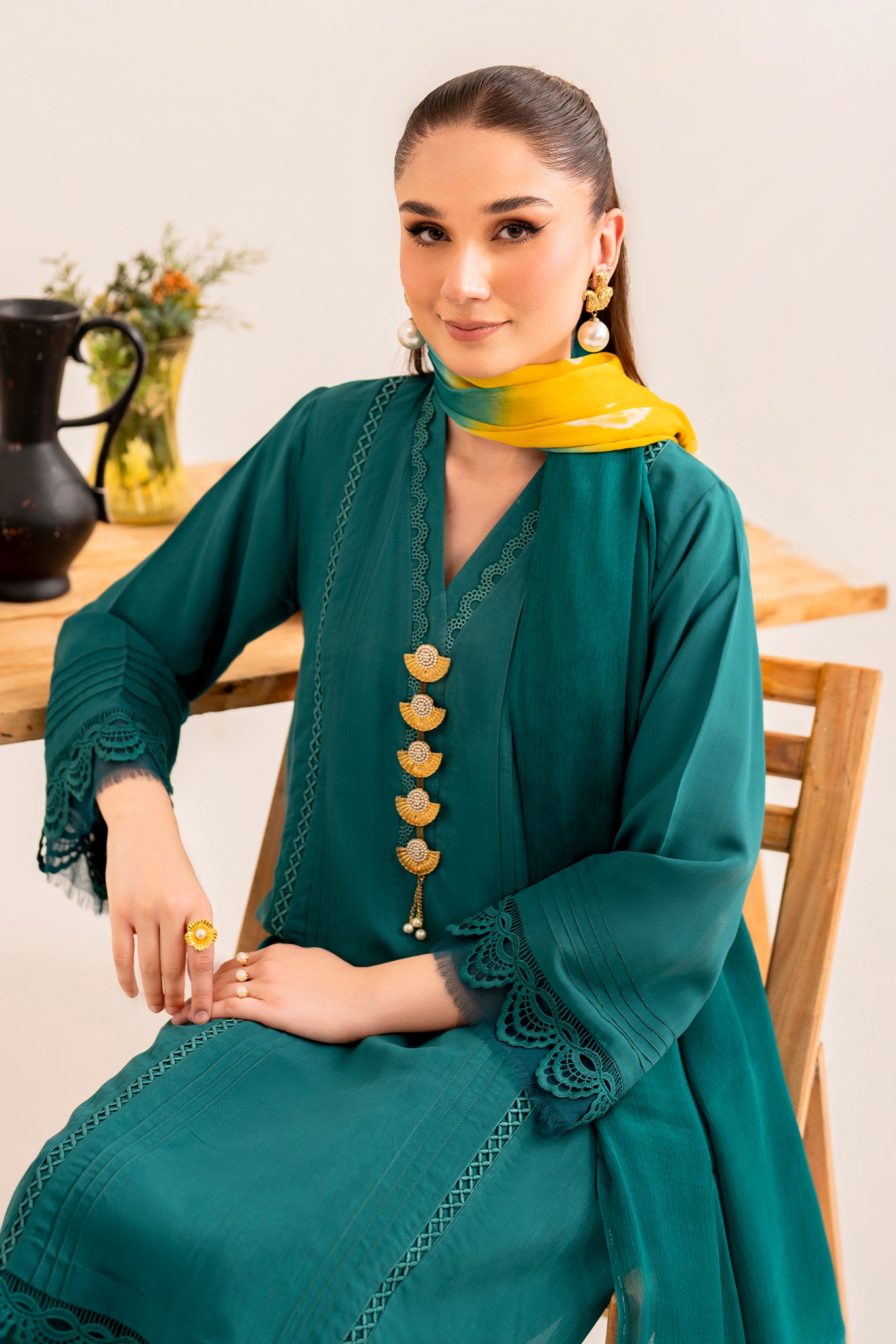 NISA - 3 piece pure soft viscose silk suit