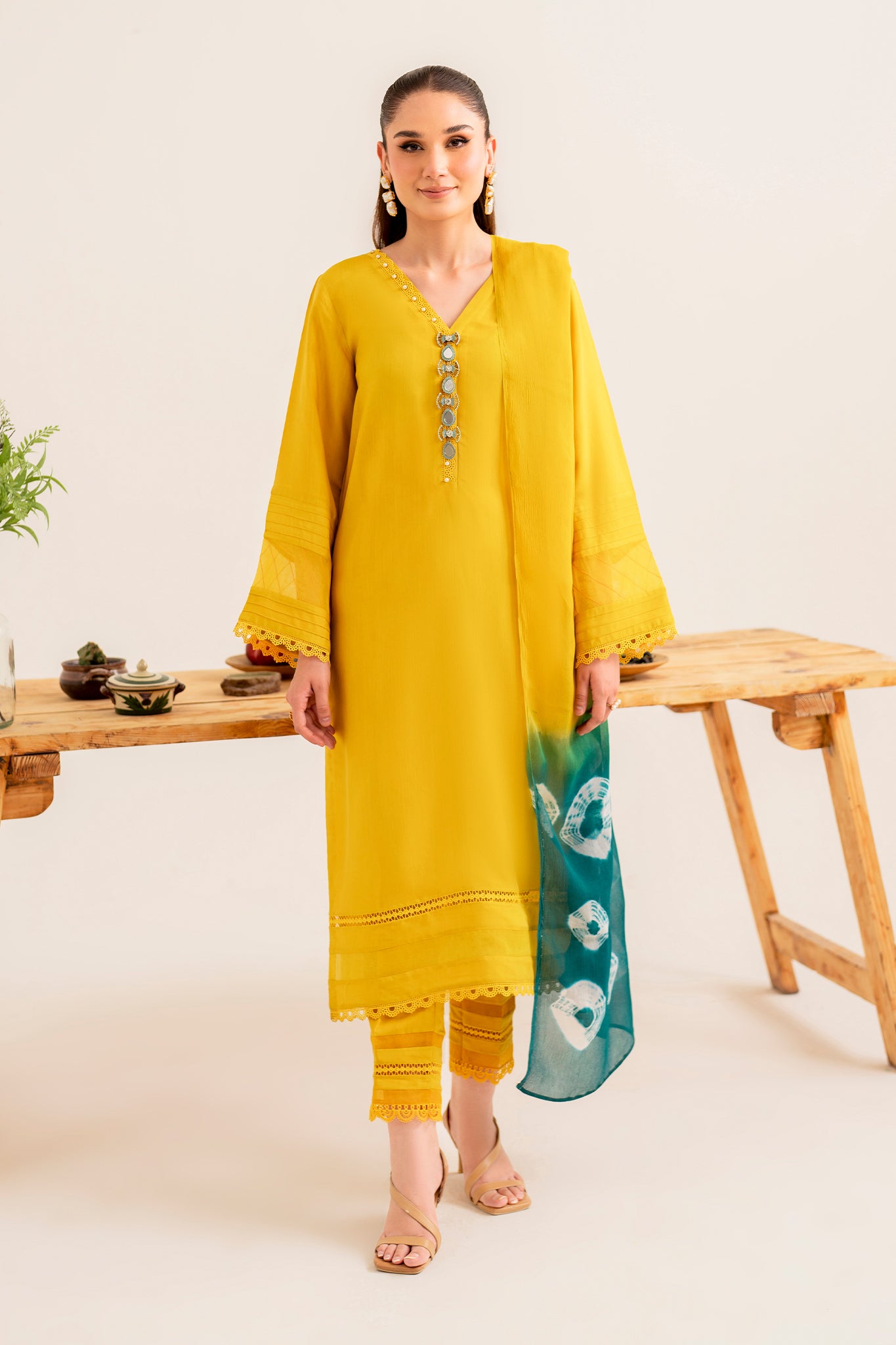 SAMIN - 3 piece pure soft viscose silk suit